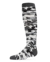 Girls' Lurex Camo Knee High Socks : Color: Gray