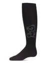 Girls' Crystal Bear Knee-High Socks : Color: Black