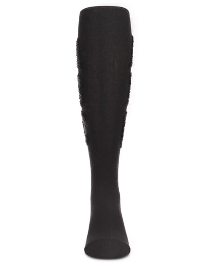 Girls' Chenille ABC Knee-High Socks : Color: Black