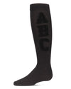 Girls' Chenille ABC Knee-High Socks : Color: Black