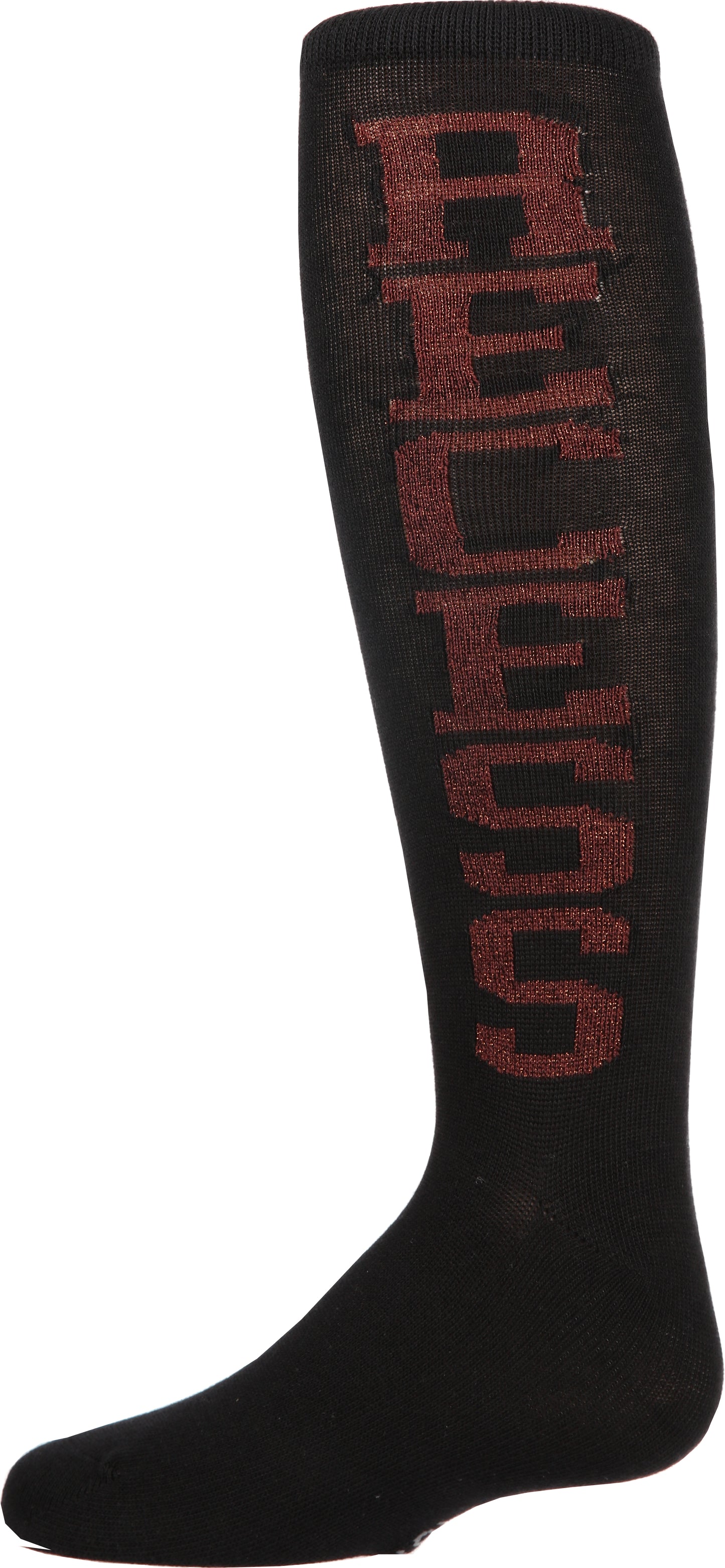Girls' Lurex Recess Knee-High Socks : Color: Black