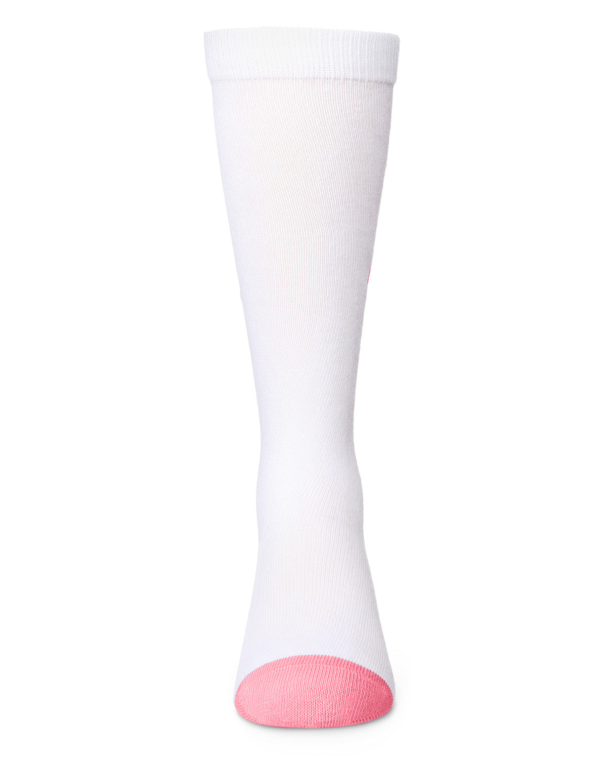Girls' Air Brush Winking Smiley Cotton Blend Knee High Sock : Color: Pink Lemonade