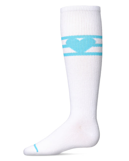Girls' Sweetheart Pastel Knee High Socks : Color: Aqua