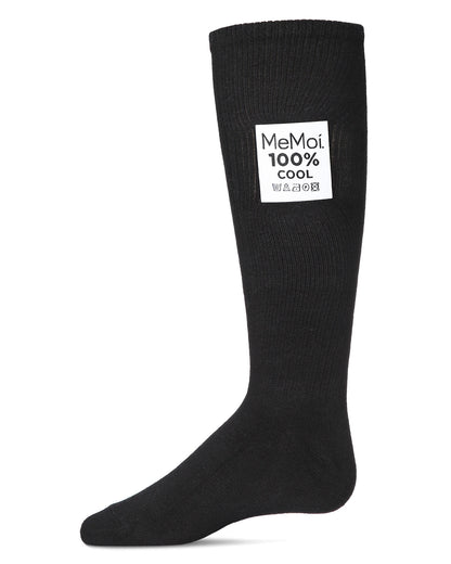 Girls' 100% Cool Knee-High Socks : Color: Black