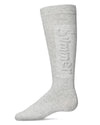 Girls' Embossed Summer Knee-High Socks : Color: Lt Gray Heather