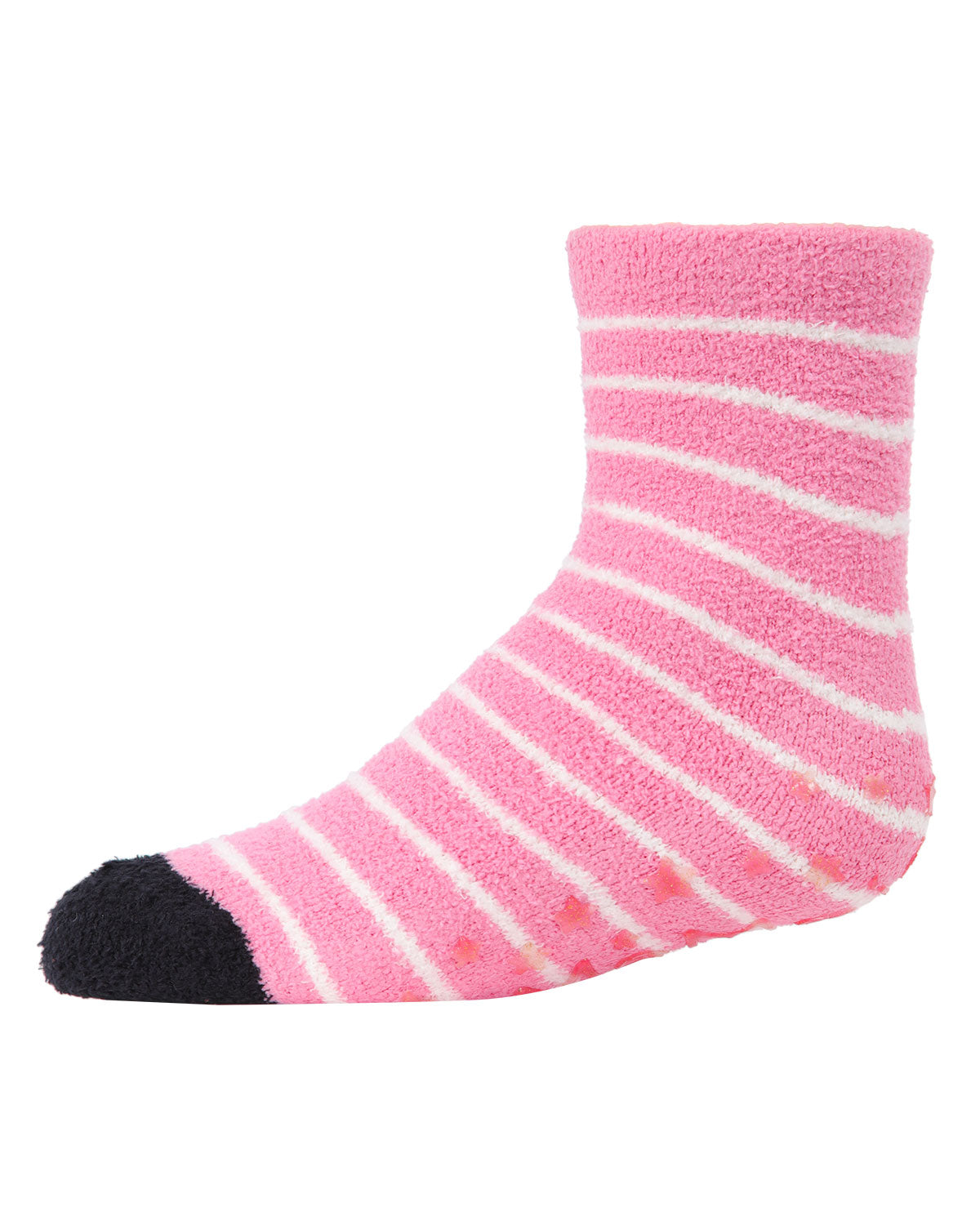 Leopard Girls Fuzzy Non-Skid Socks 2-Pair : Color: Black