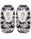 Kids' Bones and Skulls Non-Skid Slippers : Color: Gray/White