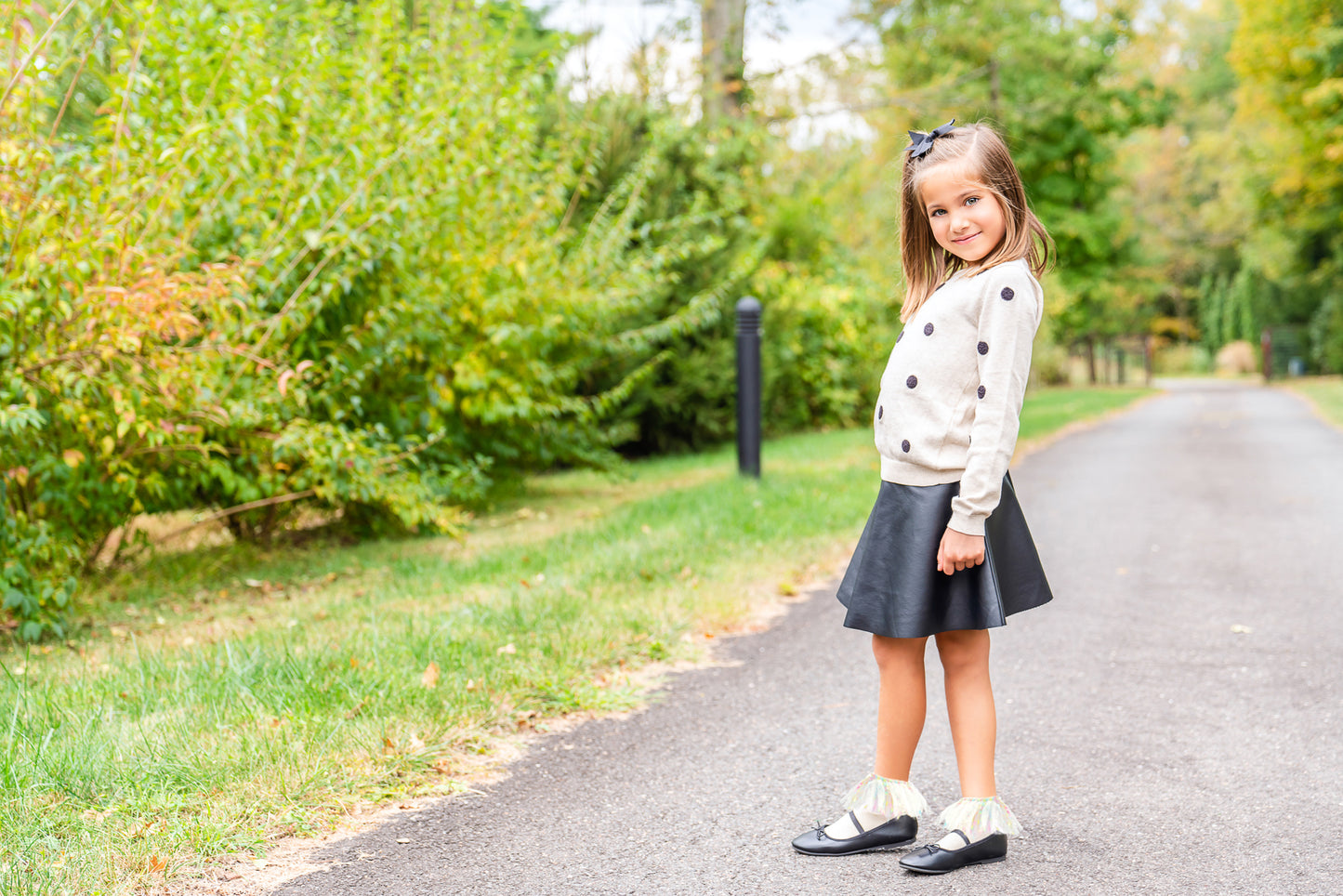 Girls Confetti Cotton Blend Anklet Sock : Color: White