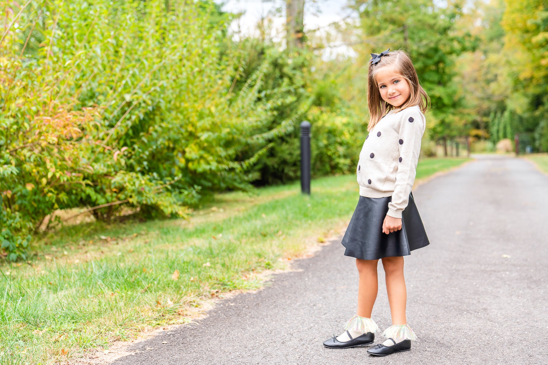 Girls Confetti Cotton Blend Anklet Sock : Color: White