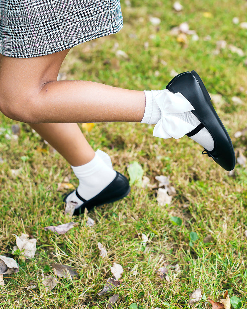 MeMoi Girls Side Bow Anklet Socks