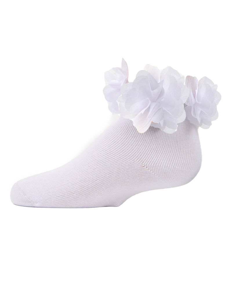 MeMoi Floral Halo Girls Anklet Socks
