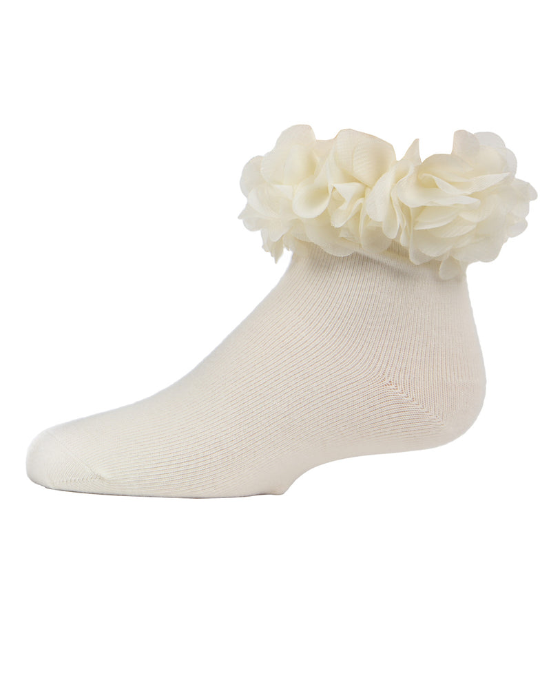 MeMoi calcetines tobilleros para niña con halo floral