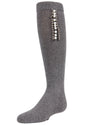 Pearls and Stripes Jeweled Girls Knee High Socks : Color: Medium Gray