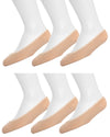 Girls Microfiber Liner Socks 6-Pack : Color: Nude