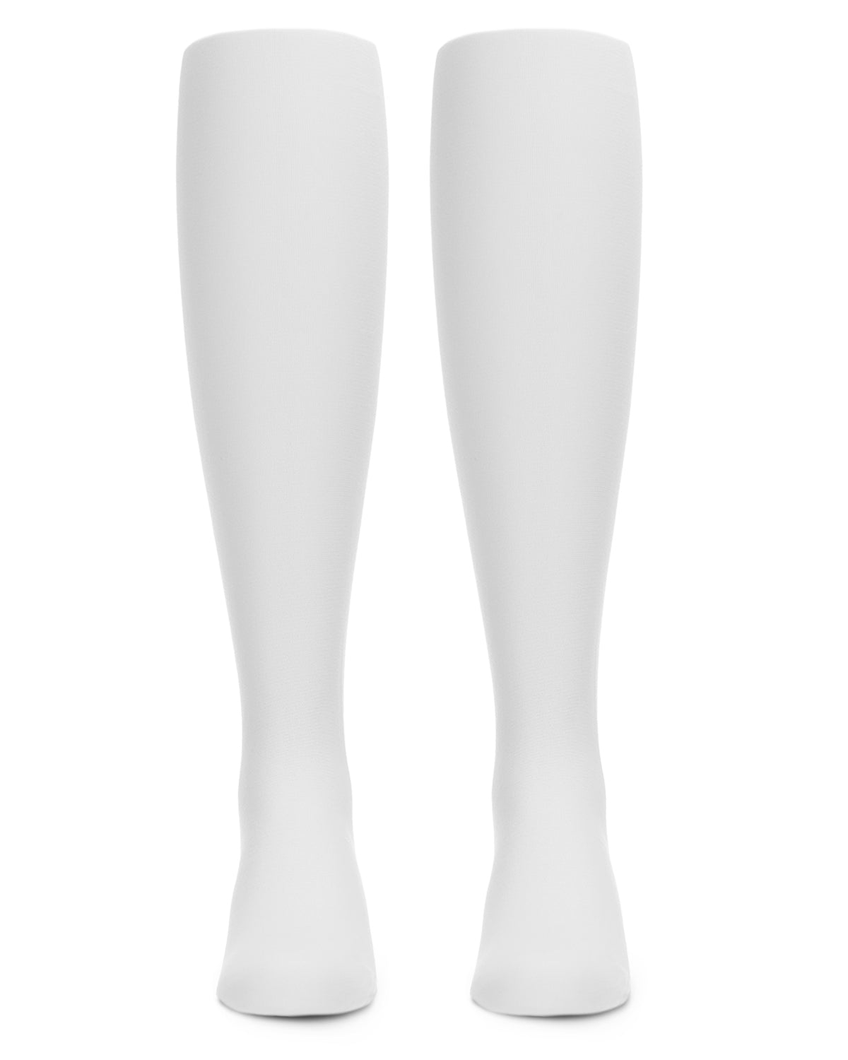 Solid Girl’s Opaque Microfiber Tights 2-Pack : Color: White-White