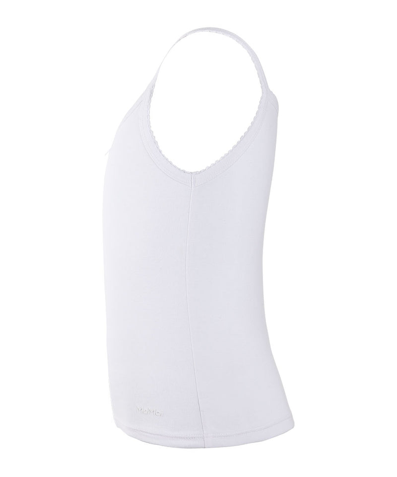 Jack & Jill Girls Ultra Soft 100% Cotton Cami Undershirts White 3 pk