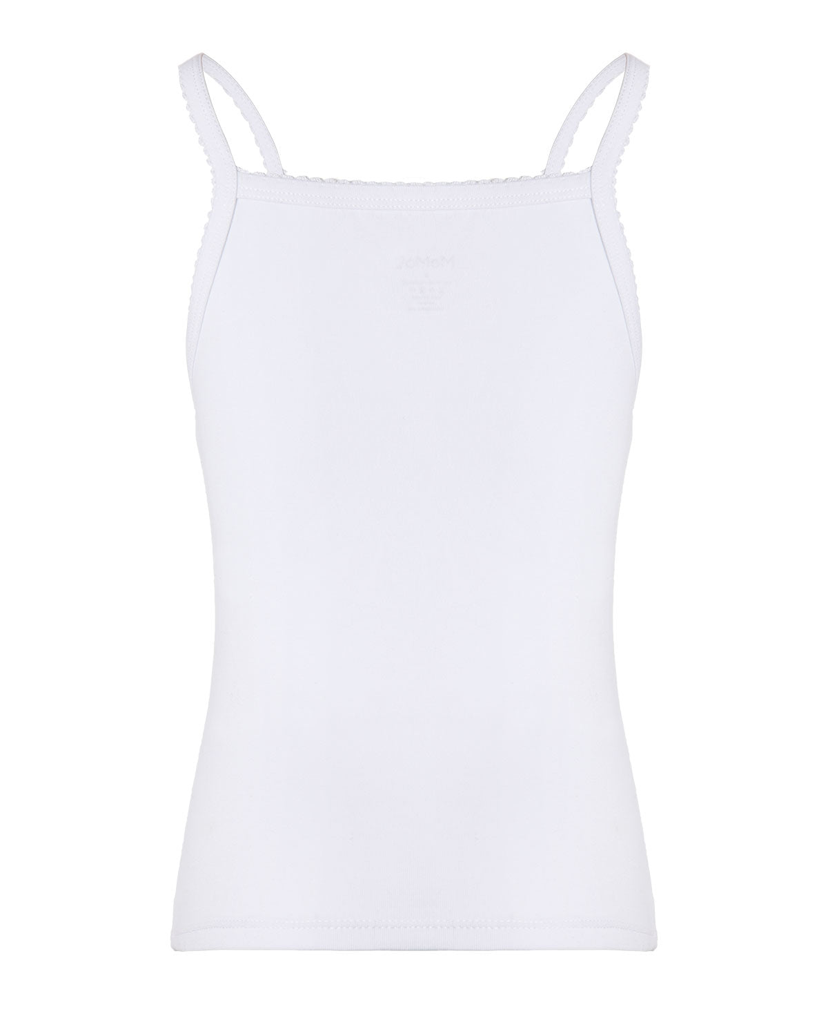 3-Pack Cotton Blend Lightweight Girl’s Camisoles : Color: White