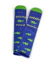 Speedy Recovery Greeting Card Crew Socks : Color: Ocean Depths