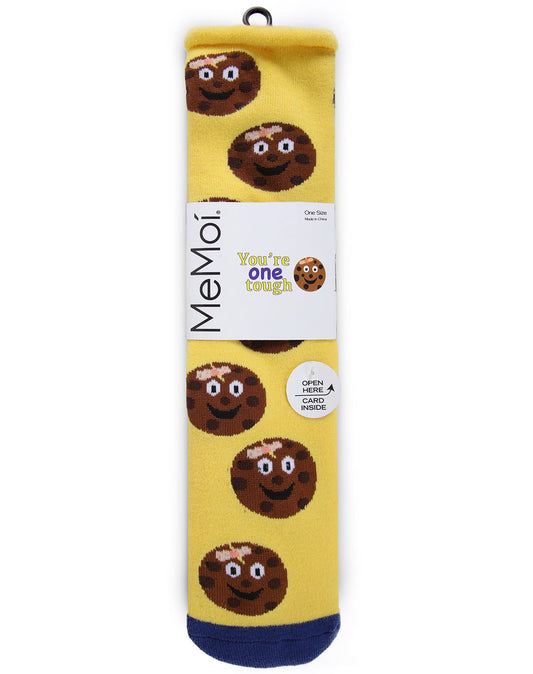 Tough Cookie Greeting Card Crew Socks : Color: Yellow
