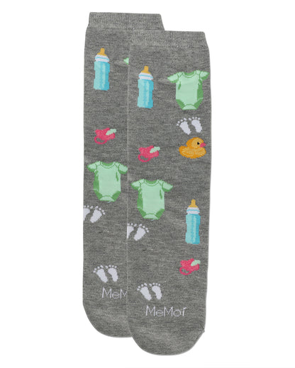 Mama In the Making Greeting Card Socks : Color: Med Gray Heather