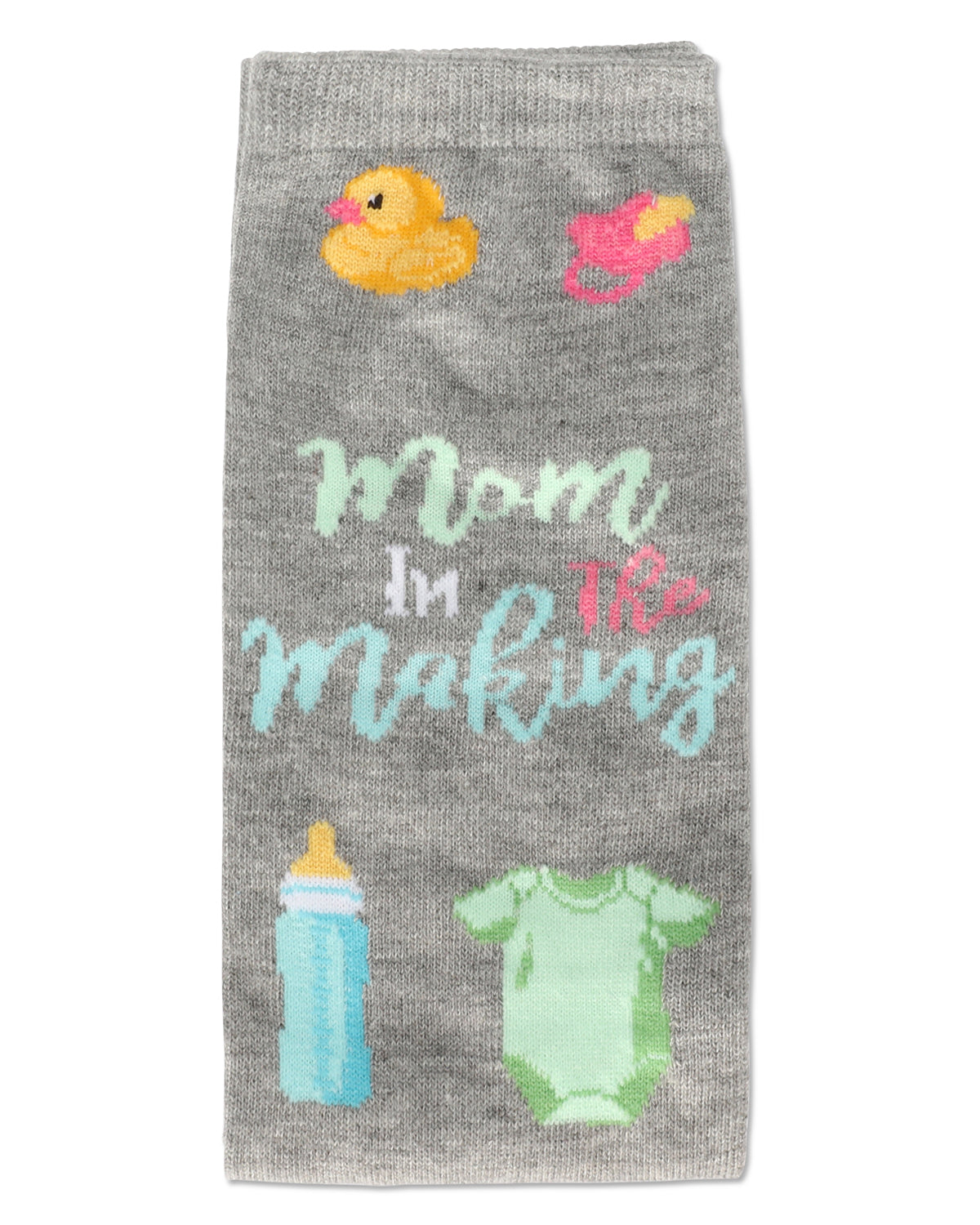 Mama In the Making Greeting Card Socks : Color: Med Gray Heather