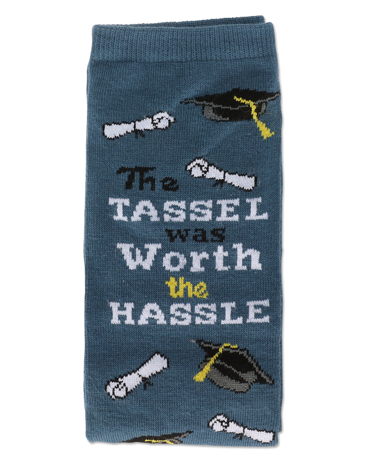 The Tassel Was Worth The Hassle Greeting Card Socks : Color: Blue Nights