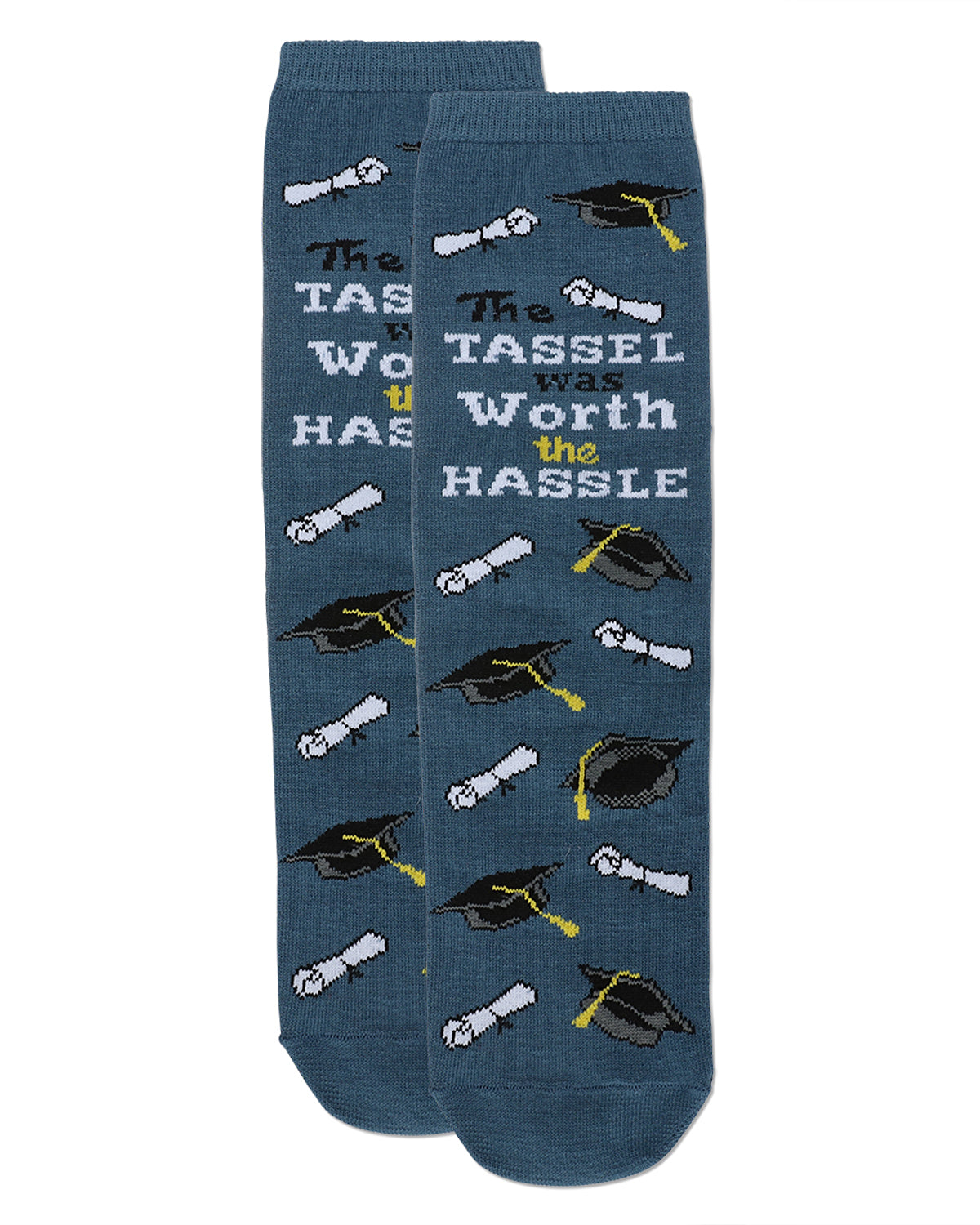The Tassel Was Worth The Hassle Greeting Card Socks : Color: Blue Nights