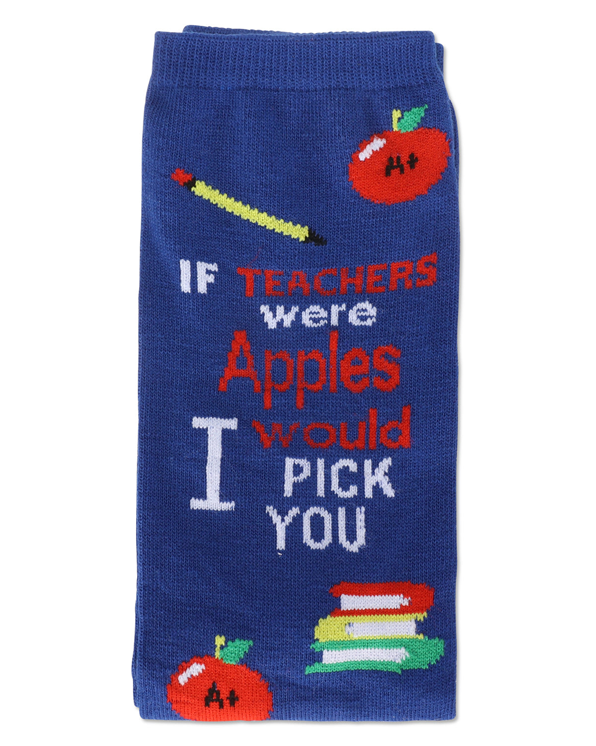 If Teachers Were Apples Greeting Card Crew Socks : Color: Surf the Web