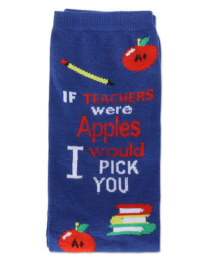If Teachers Were Apples Greeting Card Crew Socks : Color: Surf the Web