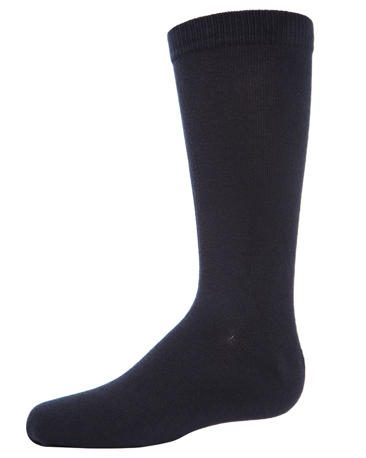Boys' 3 Pair Pack Flat Crew Socks : Color: Navy