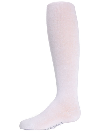 Girl's Soft Pima Cotton Opaque Tights : Color: White