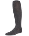 Infant Classic Ribbed Cotton Blend Opaque Tights : Color: Charcoal