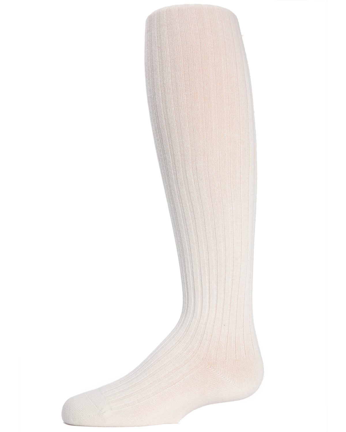 Infant Classic Ribbed Cotton Blend Opaque Tights : Color: Winter White