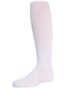 Infant Classic Ribbed Cotton Blend Opaque Tights : Color: White