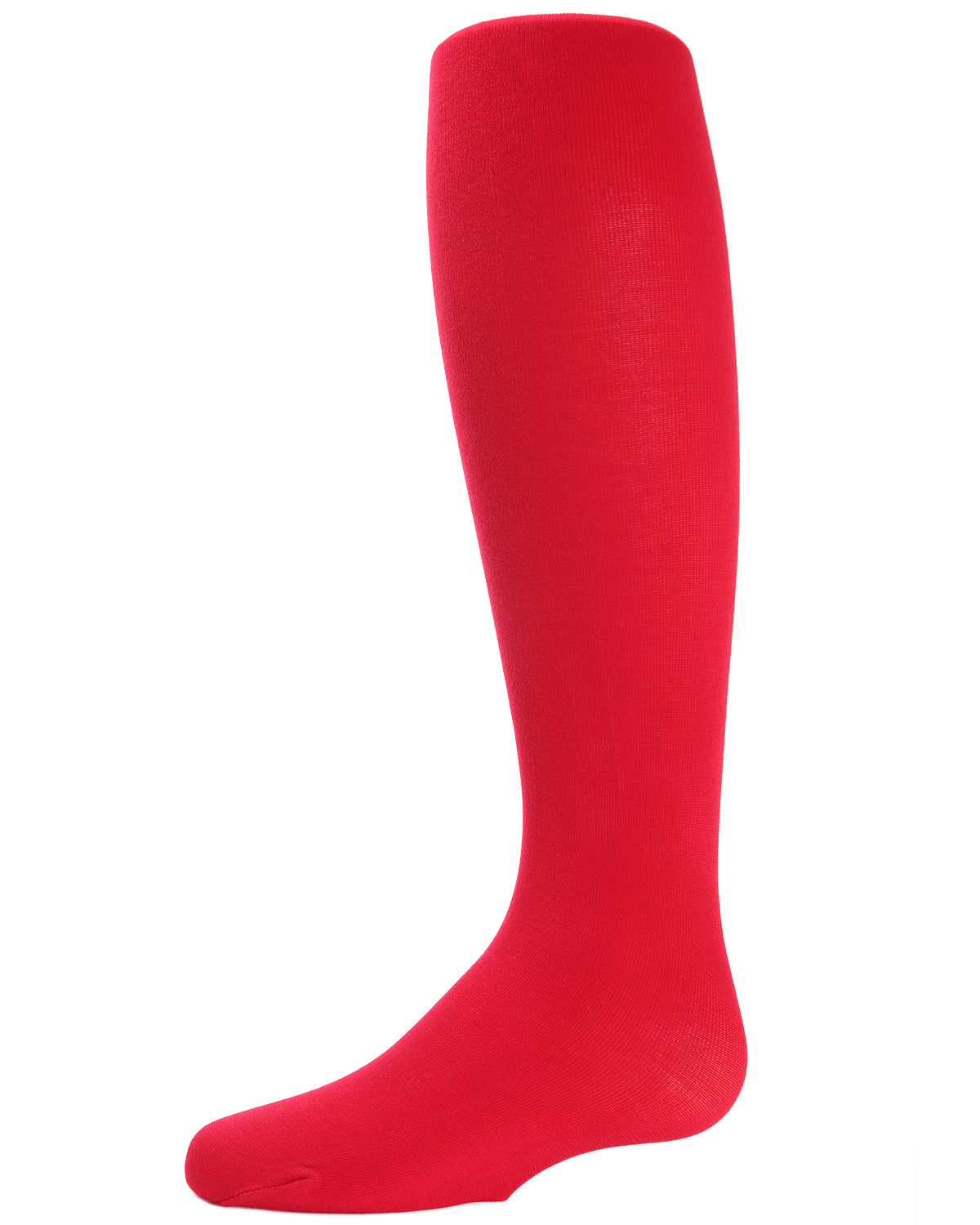 Girls' Soft Pima Cotton Opaque Tights : Color: Red