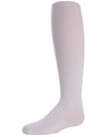Girls' Soft Pima Cotton Opaque Tights : Color: White