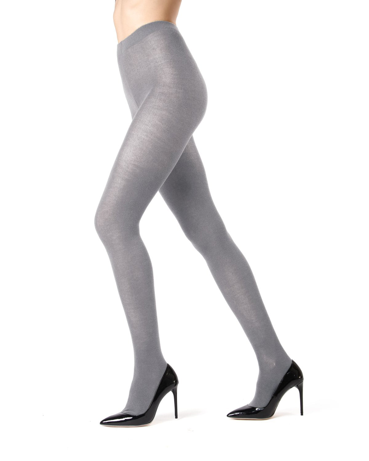 Women's Cashmere Blend Luxe Sweater Tights : Color: Light Gray Heather