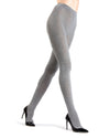Angora Blend Stretchy Sweater Tights : Color: Heather Gray