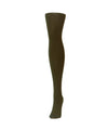 Natural Bamboo Blend Solid Color Opaque Tights : Color: Military Olive