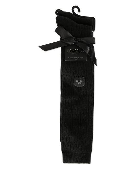 Women's 2 Pair Pack Houndstone Cashmere Knee High Socks : Color: Black