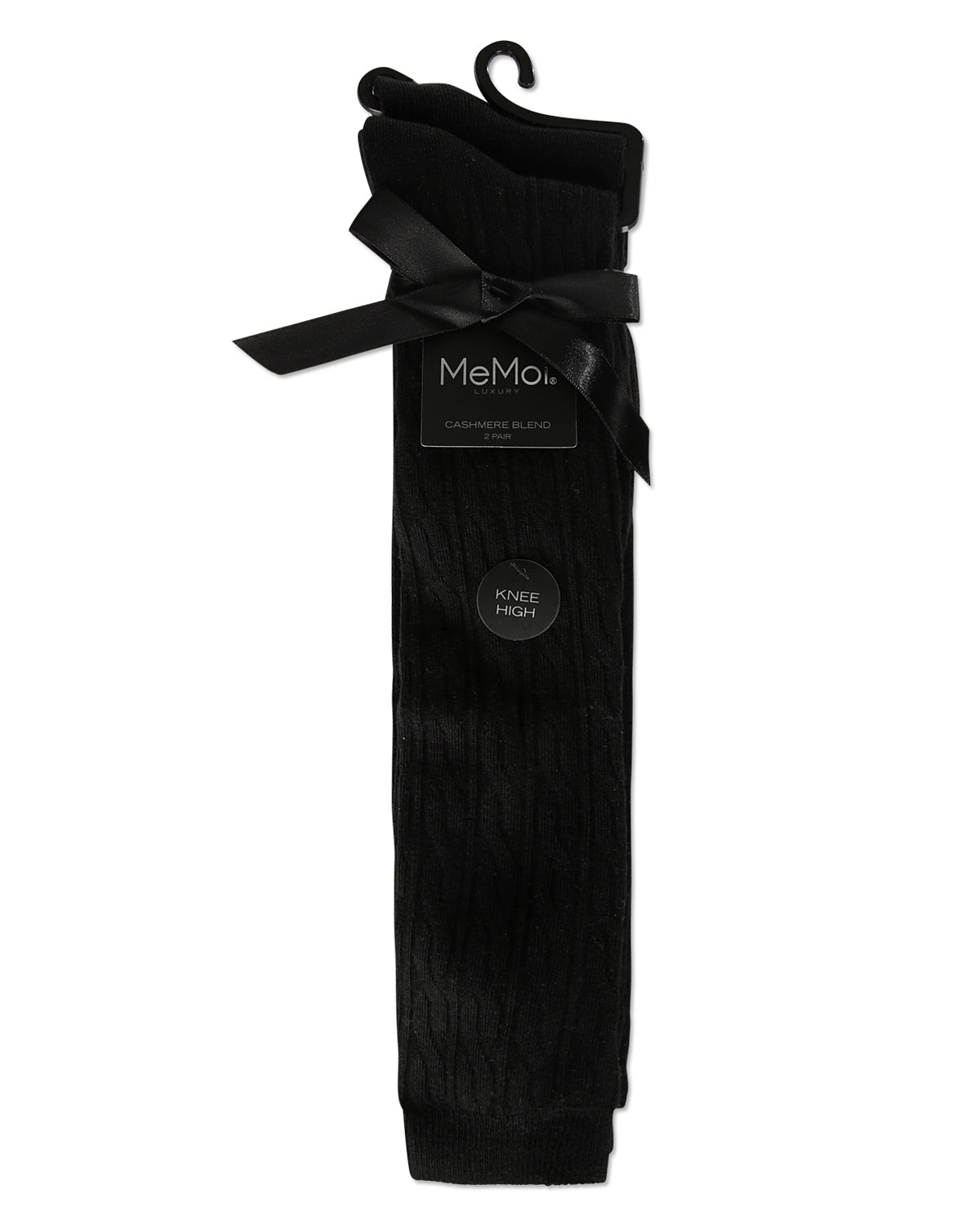 Women's 2 Pair Pack Houndstone Cashmere Knee High Socks : Color: Black