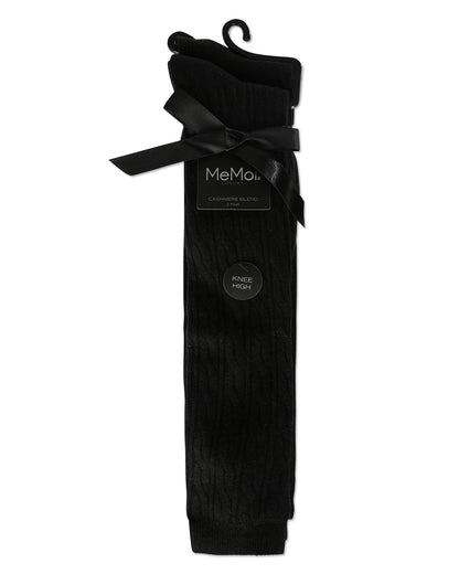 Women's 2 Pair Pack Houndstone Cashmere Knee High Socks : Color: Black