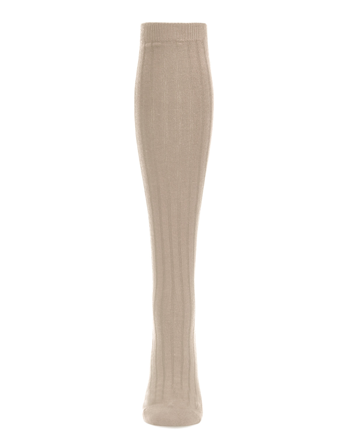 Women's Soft Rib Cashmere Blend Knee High Socks : Color: Cuban Sand