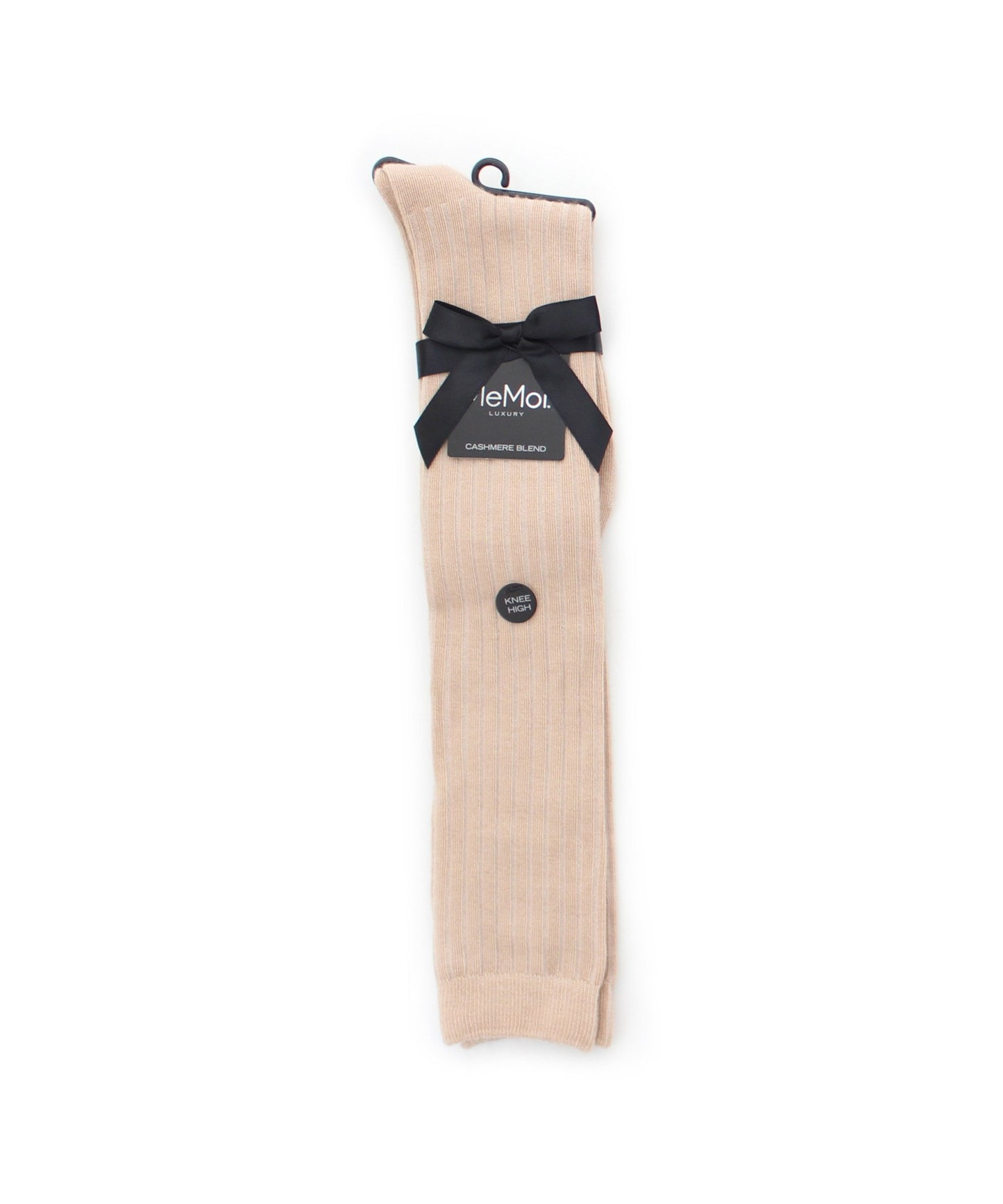Women's Soft Rib Cashmere Blend Knee High Socks : Color: Cuban Sand