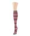 Stripe Out Wool Knee High Sock : Color: Fossil