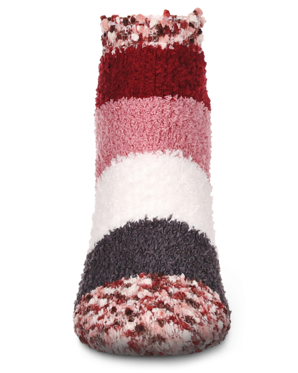 Women's Multi-Wide Stripe Cozy Low-Cut Socks : Color: Fired Brick
