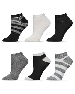 6 Pairs Stripe Buttersoft Low-Cut Socks