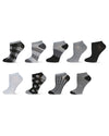 Women's 10 Pair Pack Buffalo Check Low Cut Socks : Color: Black