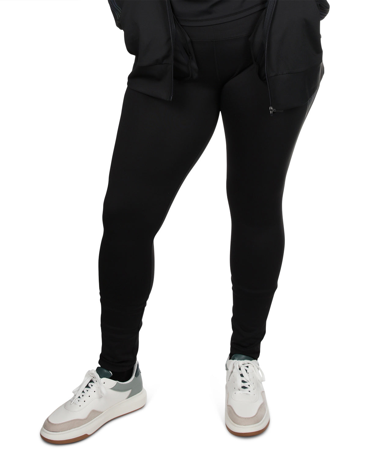 Women's Reflective Rainbow Slim-Fit High-Waist Shaping Performance Leggings : Color: Black