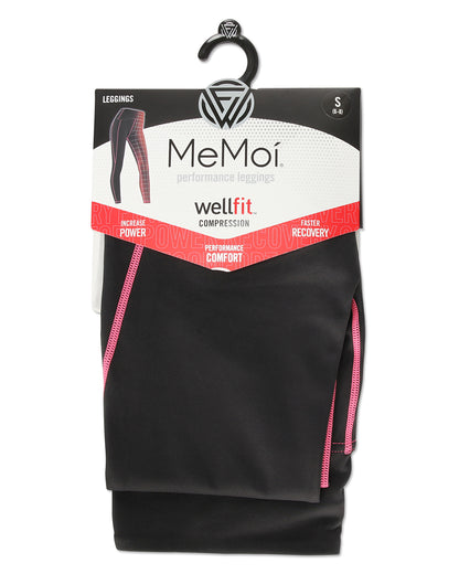 Women's Neon Stitching High-Waist Performance Shaping Leggings : Color: Black